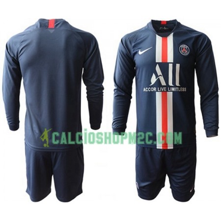 Paris Saint Germain Bambino Maglia Prima 2019/2020 Manica Lunga (+ Pantaloncini)